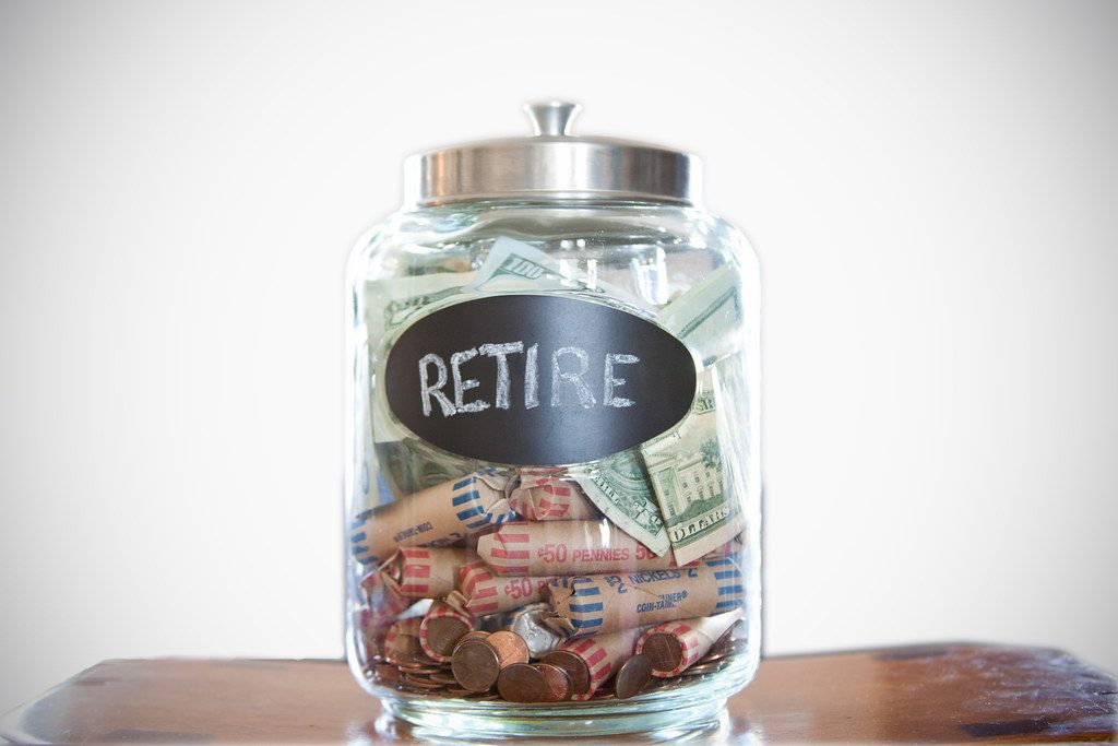 retirement money jar
